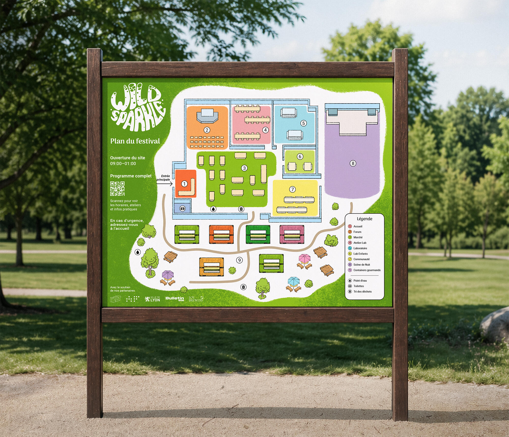 On-site festival map On-site festival map